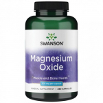 SWANSON Magnesium Oxide 200mg Muscle and Bone Health Magneesium, 250 kapslit