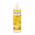 Weleda Calendula Baby Body Wash & Shampoo Saialillest &scaron;ampoon & du&scaron;ikreem, 400ml