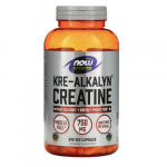 NOW Foods Kre-Alkalyn (R) Creatine 750mg Kreatiin, 240 kapslit