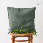 Linen Cushion Cover Linasest padjakate Forest Green