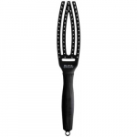 Fingerbrush Curved & Vented Paddle Brush K&otilde;ver l&auml;bipaistev juuksehari Small