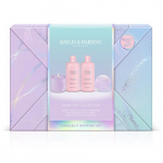 Jojoba, Vanilla & Almond Oil Gift Wrapped Candletlit Gift Set Kinkekomplekt