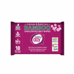 Unscented Organic Bamboo Wet Wipes Niisutatud bambusest salvr&auml;tikud, keskkonnas&otilde;bralikud 10 tk.