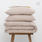 Warm Sand Hemp Duvet Cover Set Kanepikiust voodipesu komplekt 200x200 50x70*2