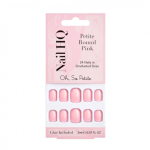 Nail HQ Petite Round Nails &Uuml;marakujulised kunstk&uuml;&uuml;ned v&auml;iksematele k&uuml;&uuml;nteplaatidele Pink 24 tk Kit