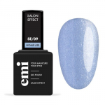 E.MiLac Salon Effect Gel Nail Polish Geelk&uuml;&uuml;nelakk 09 Blue with Glitter