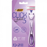 BIC Click Soleil 5 Sensitive Razor Raseerija vahetatavate peadega Seatud