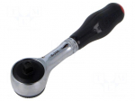 Wrench: rattle | 1/4" | twistable | 120mm | Teeth: 60