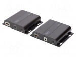 HDMI extender | DC socket x2,HDMI socket x2,RJ45 socket x2