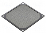 Filter | &Oslash;80mm | aluminium | 1pcs | black | Mounting: screw | Kit: filter