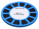 Braid | &Oslash;Braid : 3&divide;7mm | polyester | black | L: 10m | reel | -55&divide;150&deg;C