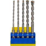 T&ouml;&ouml;riistad ja m&otilde;&otilde;teseadmed // Lisaseadmed lihvijatele, puuridele ja kruvikeerajatele // Wiertła do betonu sds+,kpl.5 szt. 5,6,8,10,12*160mm
