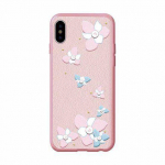 Back panel cover Devia Apple iPhone X Flower Embroidery Case Lanya Black