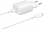 Adapter Samsung  Travel Quick charger Type-C to Type-C 25W, 1M, TA800N White