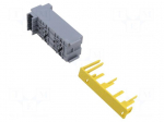 Module | push-in | ways: 6 | polyamide 66 | grey | MINIRELAY,MINIVAL