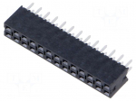 Connector: pin strips | socket | female | PIN: 26 | THT | straight | 2x13