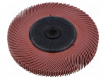 Wheel brush | &Oslash;: 125mm | Granularity: 220 | Holder: assembly hole