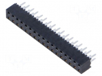Connector: pin strips | socket | female | PIN: 34 | straight | THT | 2mm