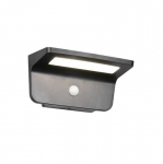 Trio Atico hybrid solar LED sienas lampa matt black rechargeable motion+dusk sensor 4000K  R24696132 4017807622539
