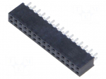 Connector: pin strips | socket | female | PIN: 30 | straight | THT | 2mm