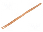 Braids | earthing tape | 16mm2 | &Oslash;1: 9mm | &Oslash;2: 9mm | 120A | L: 0.33m