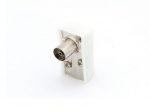 RIGHT-ANGLED TV PLUG 9.5mm/2.3mm - FEMALE - WHITE