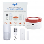 PNI Safe House PG600 wireless alarm system, smart home security system, wireless connection, burglar alarm, wireless alarm, smart alert through TUYA iOS / Android application, compatible with Alexa an