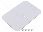 Mounting plate | hard paper | W: 100mm | L: 146mm | Thk: 2.5mm