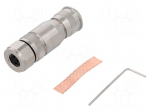 Connector: M8 | female | PIN: 3 | 4A | 60V | IP67 | straight | shielded | plug