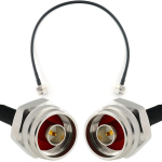 Rangeful N Male / N Male Hex 50cm koaksiaalkaabel &mdash; HF240 (vastab LMR240) HF240-NMH-NMH-0.5