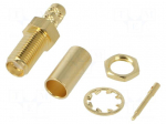 Connector: SMA | female | straight | for cable | crimped | gold-plated