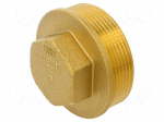 Splice terminal: plug | with flange | brass CW617N | BR
