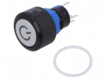 Switch: push-button | Pos: 2 | SPDT | 0.5A/220VAC | 1A/24VDC | ON-(ON)