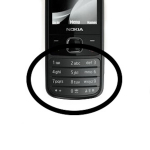 Nokia 6700 Classic keypad latin P/N:02692H4 Original Matt Black