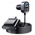 Adapter Joyroom  Joyroom car charger 2xPD + 2xQC3.0 72W 1.5m black (JR-CL05)