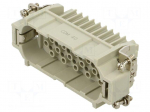 Connector: HDC | contact insert | male | CD | PIN: 40 | 10A | 600V | 40+PE