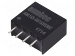 Converter: DC/DC | 1W | Uin: 4.5&divide;5.5V | 15VDC | Iout: 67mA | SIP4 | 1.5g