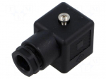 Connector: valve connector | plug | form A | 18mm | female | PIN: 4 | 10A