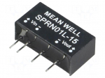 Converter: DC/DC | 1W | Uin: 4.75&divide;5.5V | 15VDC | Iout: 0&divide;67mA | SIP6 | 2.5g