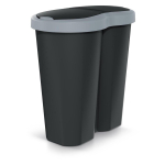 T&ouml;&ouml;riistad ja m&otilde;&otilde;teseadmed // Uued tooted t&ouml;&ouml;riistade, tarvikute kategoorias // Kosz na śmieci Compacta R Duo, Szary/czarny, pojemność 40L, Jedna komora, Dwie pokrywki, NDRF40-429U_S411