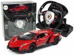 M&auml;nguala | PC | Konsoolid | Tarvikud // Raadio teel juhitavad m&auml;nguasjad ja tarvikud // Auto Zdalnie Sterowane RC Lamborghini Veneno Z Kierownicą Czerwone 1:24