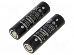 Re-battery: Li-Ion | 18650,MR18650 | 3.7V | 3000mAh | &Oslash;18.5x66.5mm