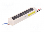 Power supply: switched-mode | LED | 20W | 12VDC | 1.6A | IP67 | OUT: 1