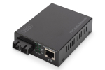Digitus Gigabit PoE media converter, RJ45 / SC, SM, PSE