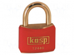 Padlock | shackle | brass | Protection: low (level 4) | A: 40mm | B: 21mm