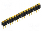Connector: pin strips | socket | female | PIN: 16 | THT | 1.5A | 60V | MK 01