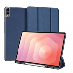 Book case Dux Ducis Galaxy Tab S11 Ultra Domo Series Tri-fold Stand PU Leather Tablet Cover Blue