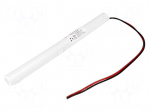 Re-battery: Ni-MH | AA | 4.8V | 1600mAh | 250mm leads | &Oslash;16.5x204mm