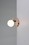 Trio Boba sienas lampa 1-pc E14 warm beige  R86371743 4017807654585