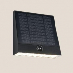 Trio Alvorada hybrid solar LED sienas lampa black rechargeable motion+dusk sensor 4000K R23326102 4017807648034